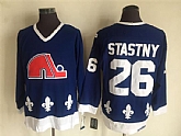 Nordiques 26 Stastny Blue CCM Throwback Jersey,baseball caps,new era cap wholesale,wholesale hats